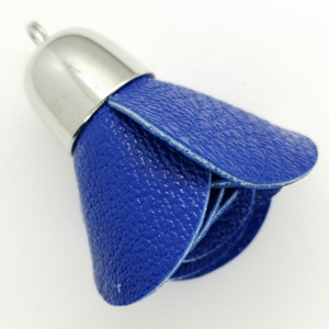 Flower Bag Charm-Royal Blue with S/Cap